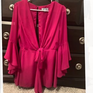 Hot pink Romper small SHE+SKY
